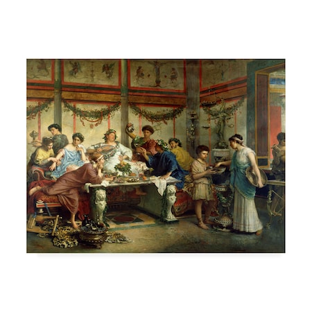 Bompiani 'A Roman Feast' Canvas Art,24x32